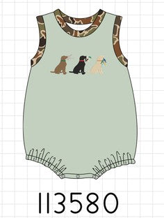 Camo Hunting Embroidered Bubble