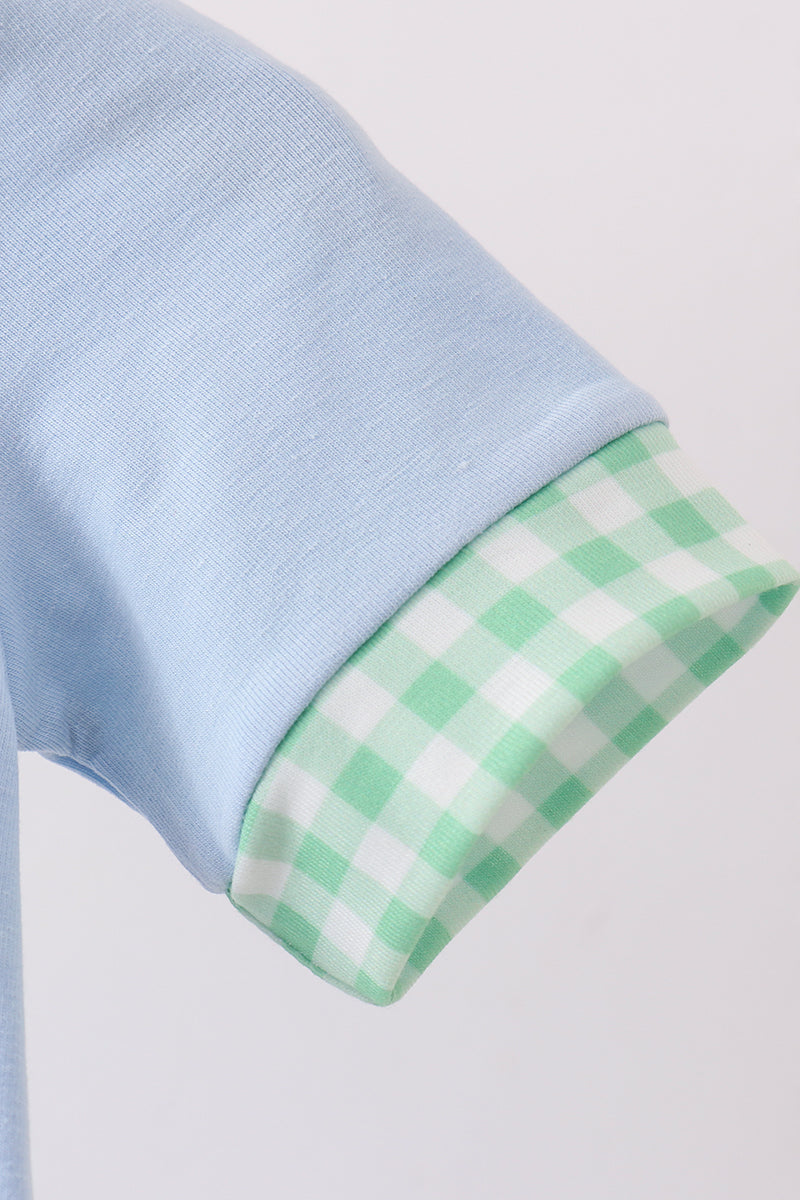 Blue Farm Embroidered Bubble