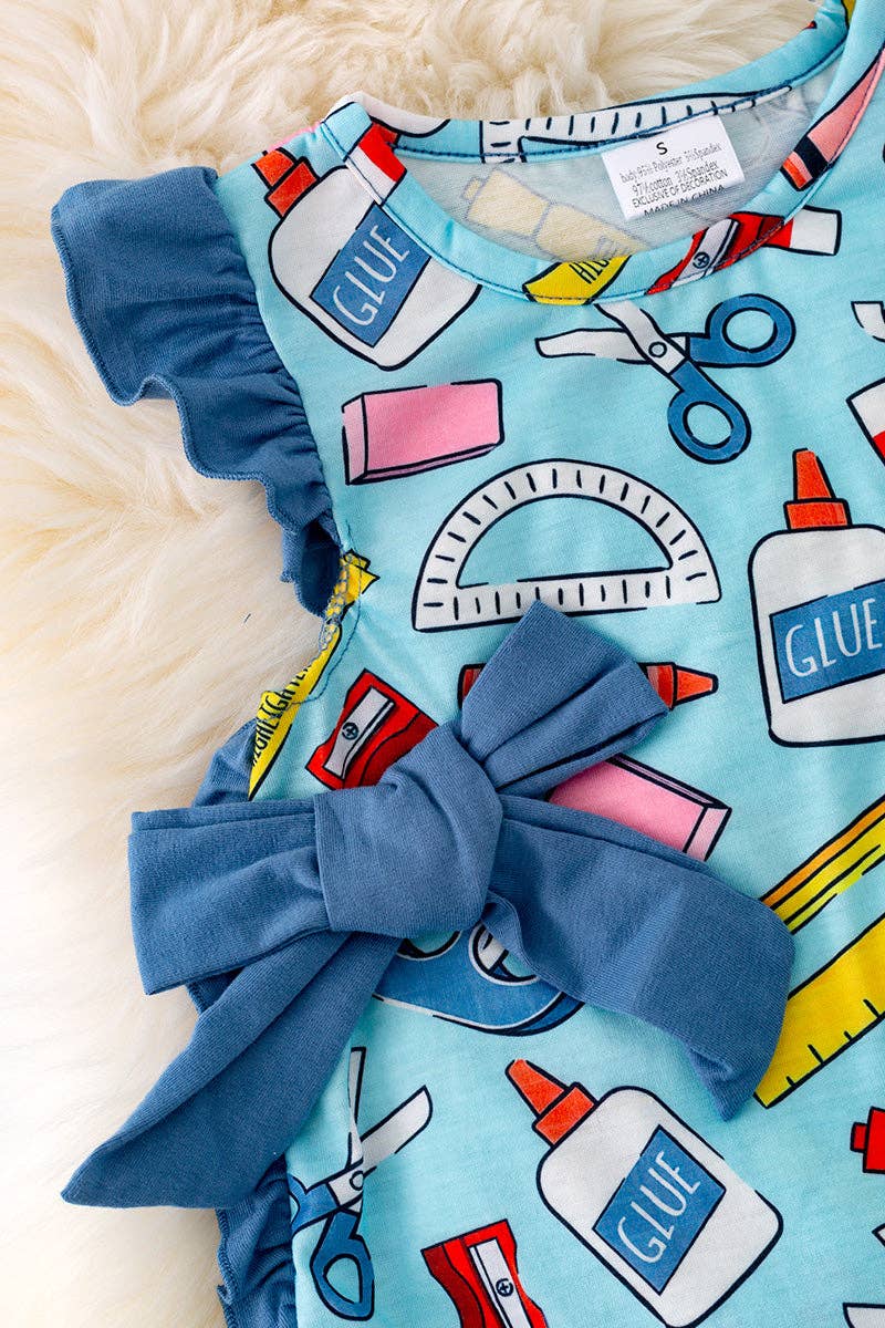 Back to school ruffle tunic & leggings. OFG41467 JEAN