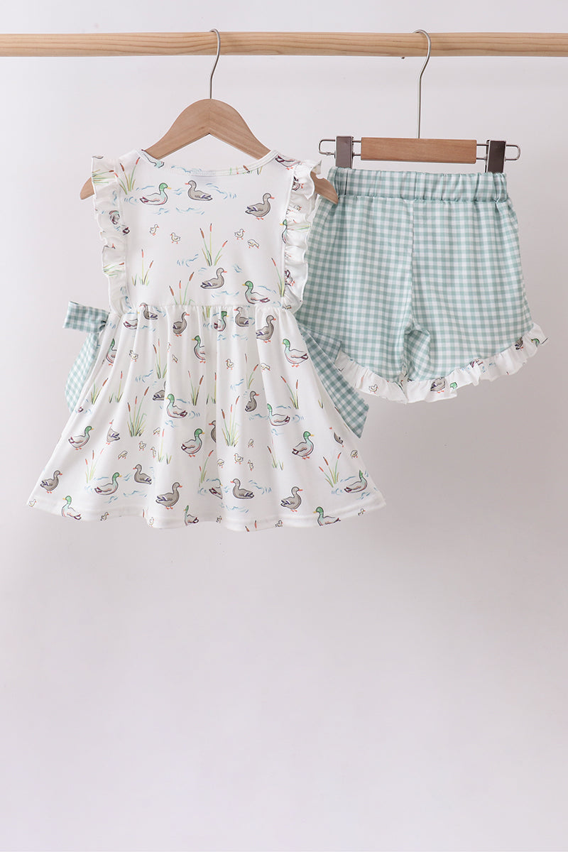 Green Duck ruffle Set