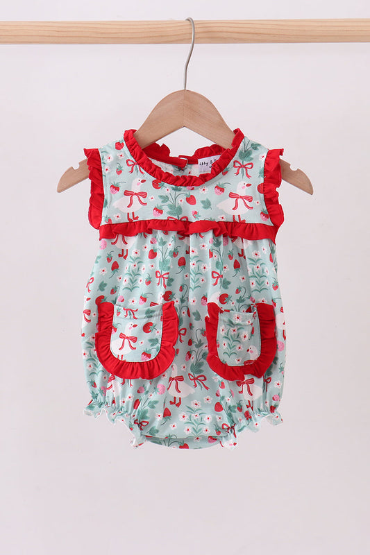 Strawberry Goose Ruffle Bubble