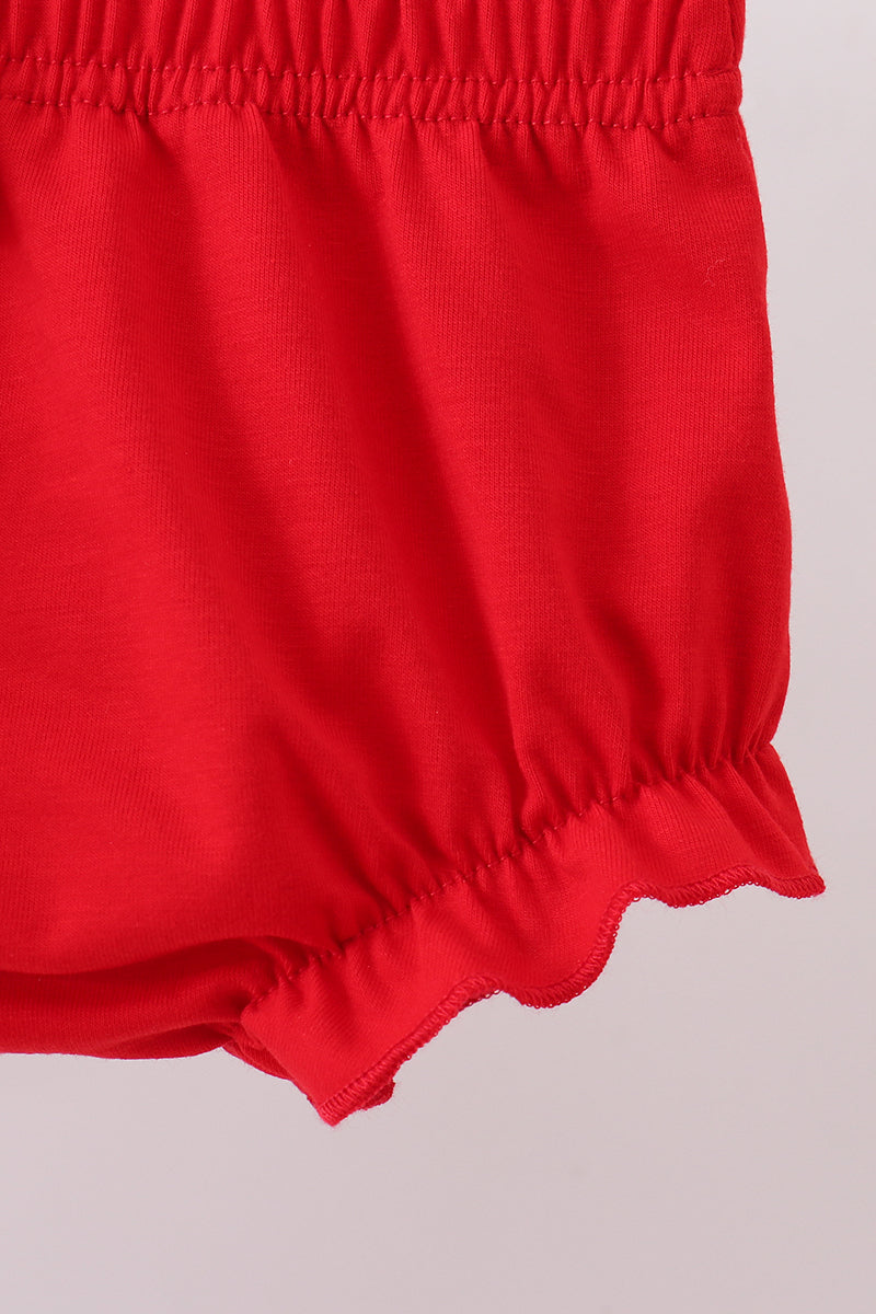 Strawberry Goose Ruffle Bloomer Set