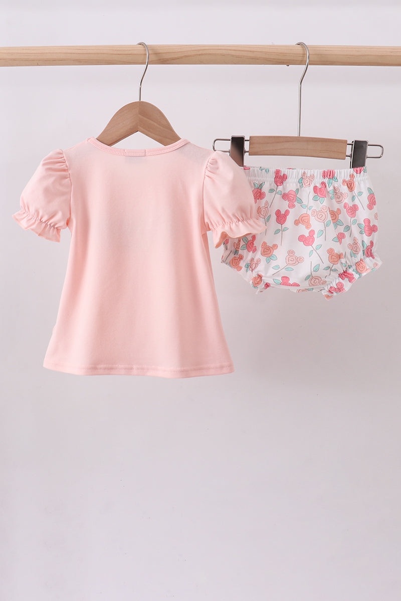 Happy Place Embroidered Bloomer Set