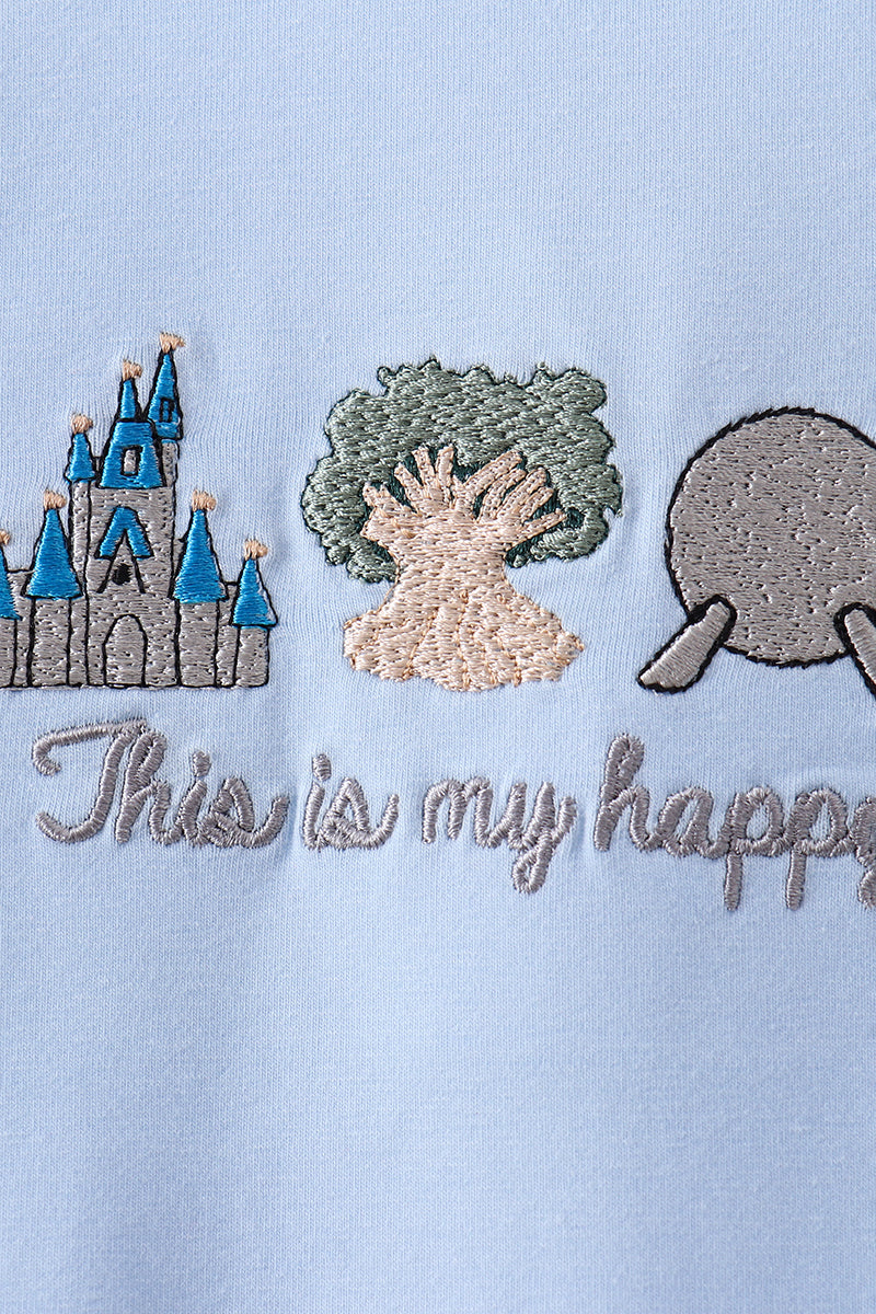 Happy Place Embroidered Set