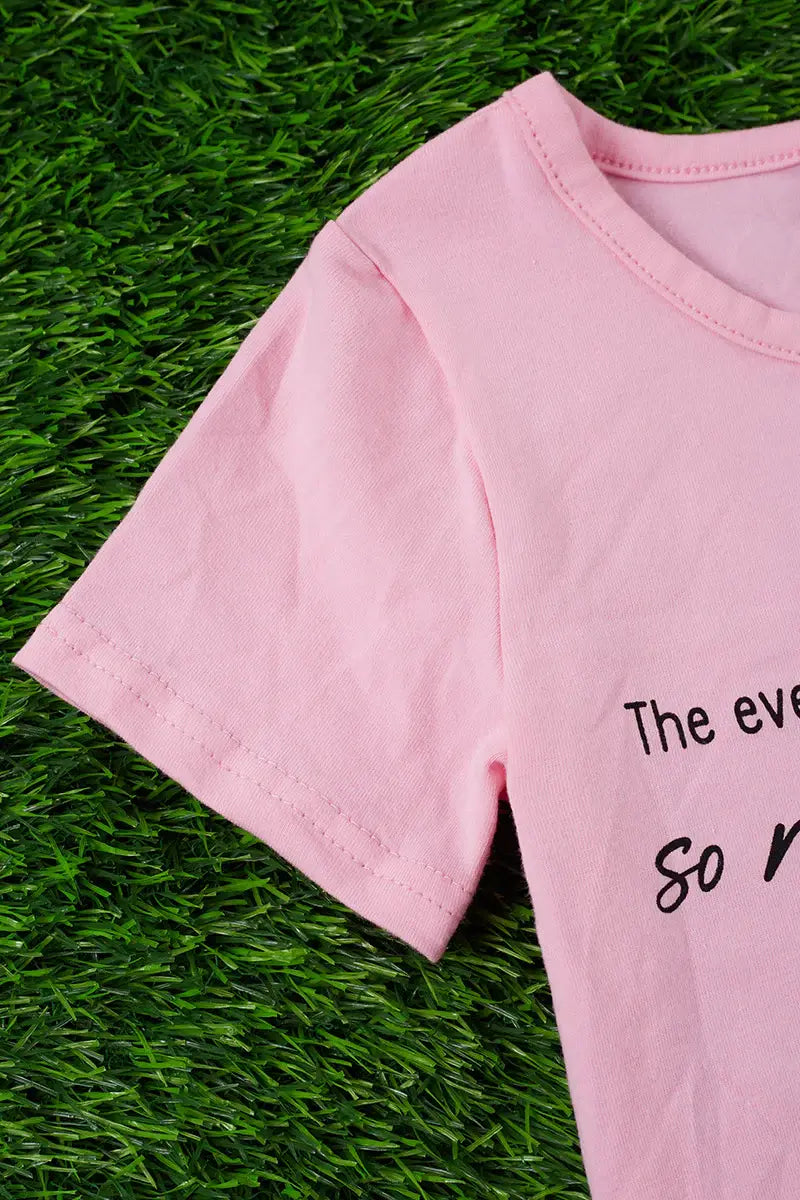 PINK GRAPHIC TEE SHIRT. TPG25153071 SOL